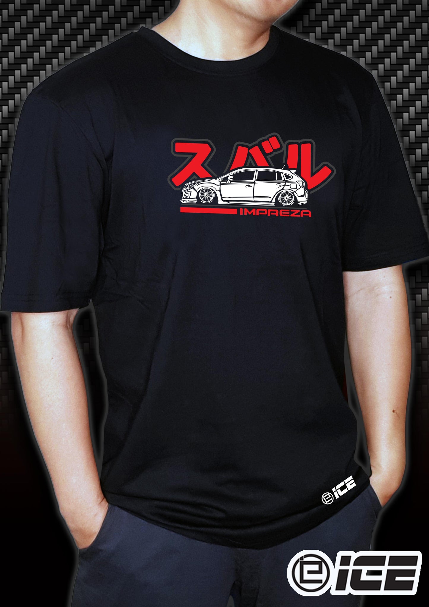 Subaru Impreza JDM shirt Front and Back print